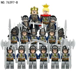 Crusader Knights Roman Warriors Middle Ages Medieval Europe Military Building Blocks Figures Castle Kingdom King Legion Set