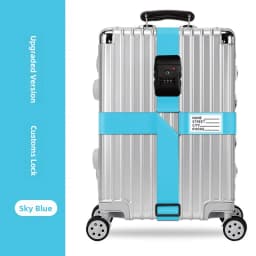 Travel Luggage Strap Cross Safety Fixation Baggage Tie down Cargo Bag Protection Buckle Rope Strengthening Band Accessories
