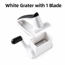 Handheld Rotary Cheese Grater 3 Interchangeable Drums Manual Vegetable Slicer Shredder For Kitchen Pasta Salad Prep