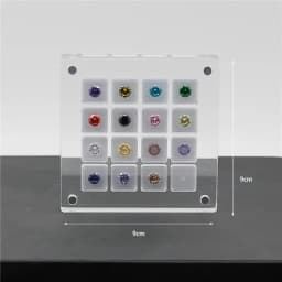 Quality Acrylic Diamond Jewelry Display Box Transparant Gems Storage Holder Case Gemstone Organizer Travel Carrying Showcase