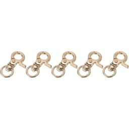 5pcs Swivel Lanyard Snap Hook, Zinc Alloy Trigger Snap Hooks Metal Lobster Claw Clasp Swivel Trigger Clips for Leather Crafts