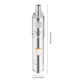 220V 250W/500W Submersible Deep Well Pump Screw Pump Sand Compatible Stainless Steel Garden Farm Pump For Supplying Water