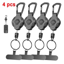 GITFOS Retractable Keychain with Phone Clip and Retractable Rope Key Ring