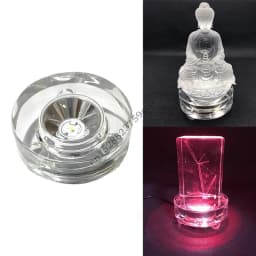 D0UF Multiple Color Rotating Stand USB Powered for Jewelry Artwork Showcase