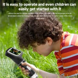 Dodosee 2.4 Inch Digital Microscope 1600X 1080P 8 Lights Handheld Kids Microscopes Supports Photo Video Magnifier Tools for Coin