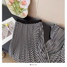 Sweet & Vintage A-Line Pleated Skirts for Tall Women - 2026 Spring Summer High Waist Flowy Skirt