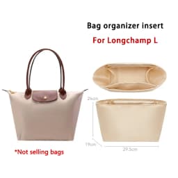 Bag organizer insert for Longchamp bag nylon storage durable bag support storage inner modification bag accessories