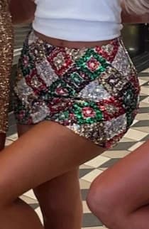 Summer Women Y2K Sparkly Sequin Mini Skirt Side Tie-up Low Waist Pencil Skirt Glitter Festival Rave Short Skirts Party Clubwear