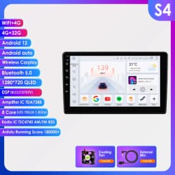 360Camera Android 13 Car Radio For Opel Zafira B Astra H 2005-2014 Car Multimedia GPS 4G Carplay Intelligent Screen autoradio