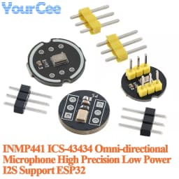 20pcs/1pc Ultra Small INMP441 ICS-43434 Omnidirectional Microphone Module I2S ISS MEMS High Precision 24 Bit Low Power for ESP32