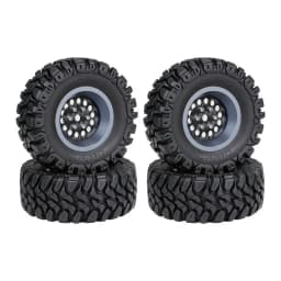 Carbon Fiber Alloy 1.2 Inch Beadlock Wheel Hub Rims for 1/18 TRX4M SCX24 FMS FCX18 FCX24 Furitek RC Car Metal Upgrade Parts