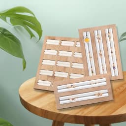 1pc, Bamboo Ring Storage Tray, Used for Jewelry, Earrings, Ring Storage and Arrangement