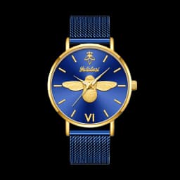 YaLaLuSi Minimalist Quartz Couple’s Watches with 3D Bee Relief Design for Men and Women Relojes De Mujeres