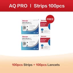 Sannuo Sinocare Blood Glucose Test Trips and Lancets for Safe AQ Pro Ⅰ 50/100/200/300/400pcs