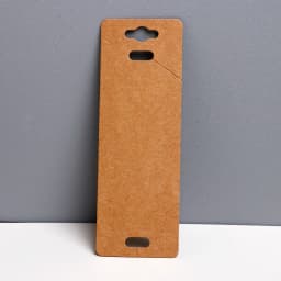 25PCS 4X11.5CM White Black Brown Blank Hanging Display Cardboard For Bracelets Jewelry Cards DIY Packages Wholesale Supplies
