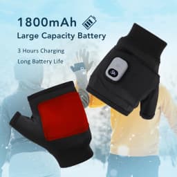 Rechargeable 3 Levels Heating Hand Warmer Thermal Gloves Electric Heated Gloves Winter Warm Outdoor Riding Skiing Mitten