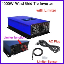 1000W Wind Power Grid Tie Inverter with Dump Load Controller/Internal Limiter for 24v 48v 60v AC DC Wind Turbine Generator