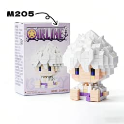 Hot Sun God Nika Luffy Micro Building Block Chopper Ace Buggy 3D Anime Model Assembly Mini Bricks Figure Toys For Gift