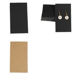 50pcs Black Coffee White Kraft Paper Cards For DIY Jewelry Necklace Earrings Bracelet Display Cards Wholesale