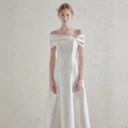 Sondr Simple Off the Shoulder Korea Wedding Dresses A Line Corset Back Customized Bridal Gown Photos Shoot Satin Party Dress