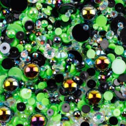 10g Mix Size Jelly Resin Flatback Rhinestone AB Imitation Pearl Beads For Nail Art DIY Cup Crafts Decor