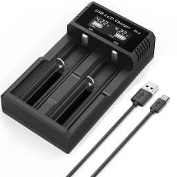 USB Li-ion NI-MH Battery Charger LCD Display Smart Charger Test Capacity Small Convenient Battery Charger For 18350 18500 18650