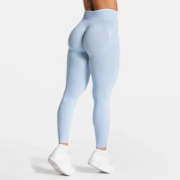 Women Solid Color Seamless Leggings White Edge Waist Tight High Waist Hip Lifting Yoga pants 2026New