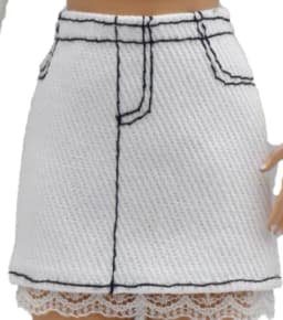 New 30cm 1/6  stripes shirt  skirt Daily Wear Accessories Clothes for Barbies doll