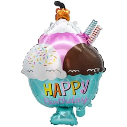 1 Piece Of Big Rainbow Smile White Cloud Donut Lce Cream Aluminum Mold Helium Balloon Children's Birthday Party Toy Decoration