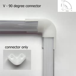 2-35Pcs/lot LED Aluminum Profile 0.5m/pcs U/V/W Shape Corner for 5050 2835 LED Strip Bar Lamp Channel Holder White/Black Cover