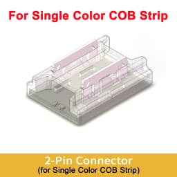 5pcs Flexible COB Strip Fast Connector 8mm 10mm Width COB Strip LED Tape FOB Solderless Joint Wire Right Angel Connectors