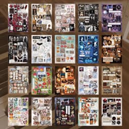 Sticker Book 20sheets/bag Japanese Die-Cut Stickers Scrapbooking Stationery DIY & Handbook Phone Case Notebook Decoration