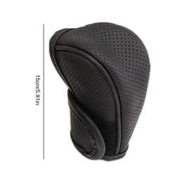 Auto Gear Shift Cover Handbrake Cover Universal PU Leather Automatic Knob Cover Car Shifter Stick Protector Decoration