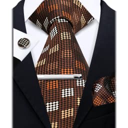 Fashion Ties for Men Gift Weave Necktie Set Handchief Cufflinks Tie Clip Luxury Brand Designer Business Wedding Suit Accessories
