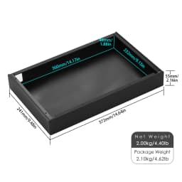 Nobsound Aluminium Chassis Metal Case Box Enclosure for Amplifier/DAC/Preamp 372×241×55mm