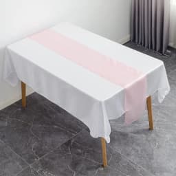 12x108 Inch Satin Wedding Table Runners for Wedding Banquet Table Decorations Bright Silk Smooth Spring Party Chair Sashes Bows