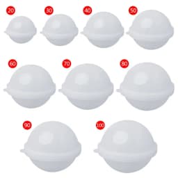 Sphere Silicone Resin Mold Ball Epoxy Molds for Jewelry Craft Making Candle Making Mold DIY Necklace Jewelry