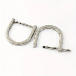2pcs Shackle Screw D Rings U Shape D-Ring Replacement for Purse Keychain Strap Buckle
