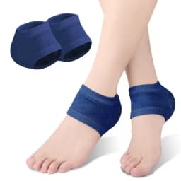1 Pair Silicone Protector Sleeve Heel Pads Heel Cups Plantar Fasciitis Support Feet Care Skin Repair Cushion Half-yard Gel Heel