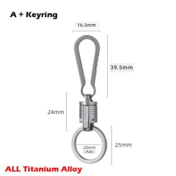 Titanium Alloy Magnet Quick Release Keychain 360° Rotatable Buckle Anti Stripping Dog Walking Buckle Safety Lock Design