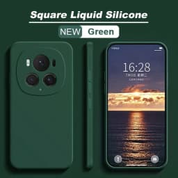 Luxury Square Liquid Silicone Phone Case Cover For Honor Magic6 Magic 6 Pro 6Pro Magic6Pro 5G Soft Candy Color Back Cover