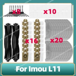 For Imou L11 A L11 Vacuum Cleaner Spare Accessories Main Side Brush Hepa Filter Dust Bag Mop Cloths Rag Replacement Parts
