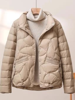 Women's Short Lightweight Cotton Jacket Warm Fashionable Versatile Inner Coat Spring Autumn Winter Seasonal Wear