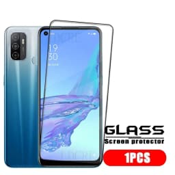 4Pcs For OPPO A53 Glass OPPO A53 Tempered Glass 9H HD Protective Film Full Cover Glue For Screen Protector OPPO A53 OPPOA53 6.5"