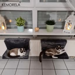 Cat Radiator Bed Hanging Cat Cradle Hammock Small Pet Animal Hanging Bed with Metal Frame Luxury Warm Fleece Basket for Cats