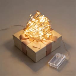 Battery Box 10/5/2/1M LED Silver Wire String Lights Fairy Garland Light for Christmas Wedding Party Home Holiday Room Decoration
