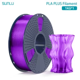 SUNLU 1KG PLA PLUS/ Clear Filament 1.75mm 1000g Spool (2.2lbs) High Toughness Neatly Wound Filament Fit Most FDM Printer