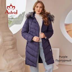 Astrid 2023 Winter new arrival down jacket women with a fur collar loose clothing outerwear quality women winter coat FR-2160