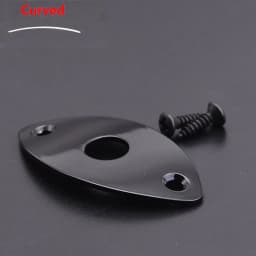 Flat / Curved Stainless Steel Jack Plate( Made in Japan by GOTOH) With Epi Output Jack(made in korea) For Electric Guitar Bass