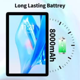 PRITOM TAB11 Android 14 Tablet, 10 Inch, Octa-Core, 5G WiFi6, 128GB, 8000mAh, HD IPS Display, Dual Camera, Bluetooth, FM, TYPE C
